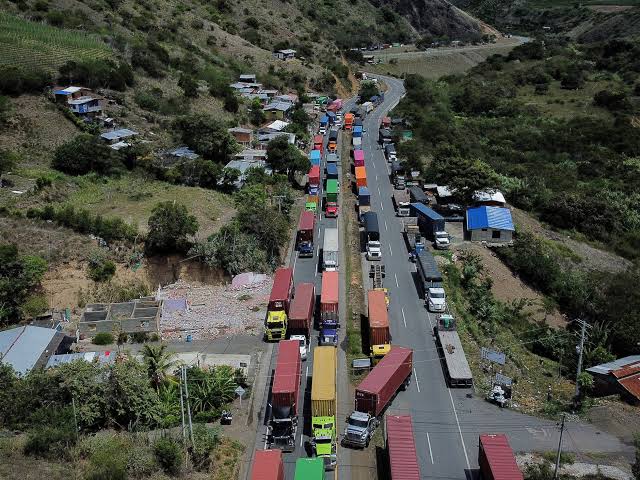Congestión Vehicular al ingreso a Buenaventura